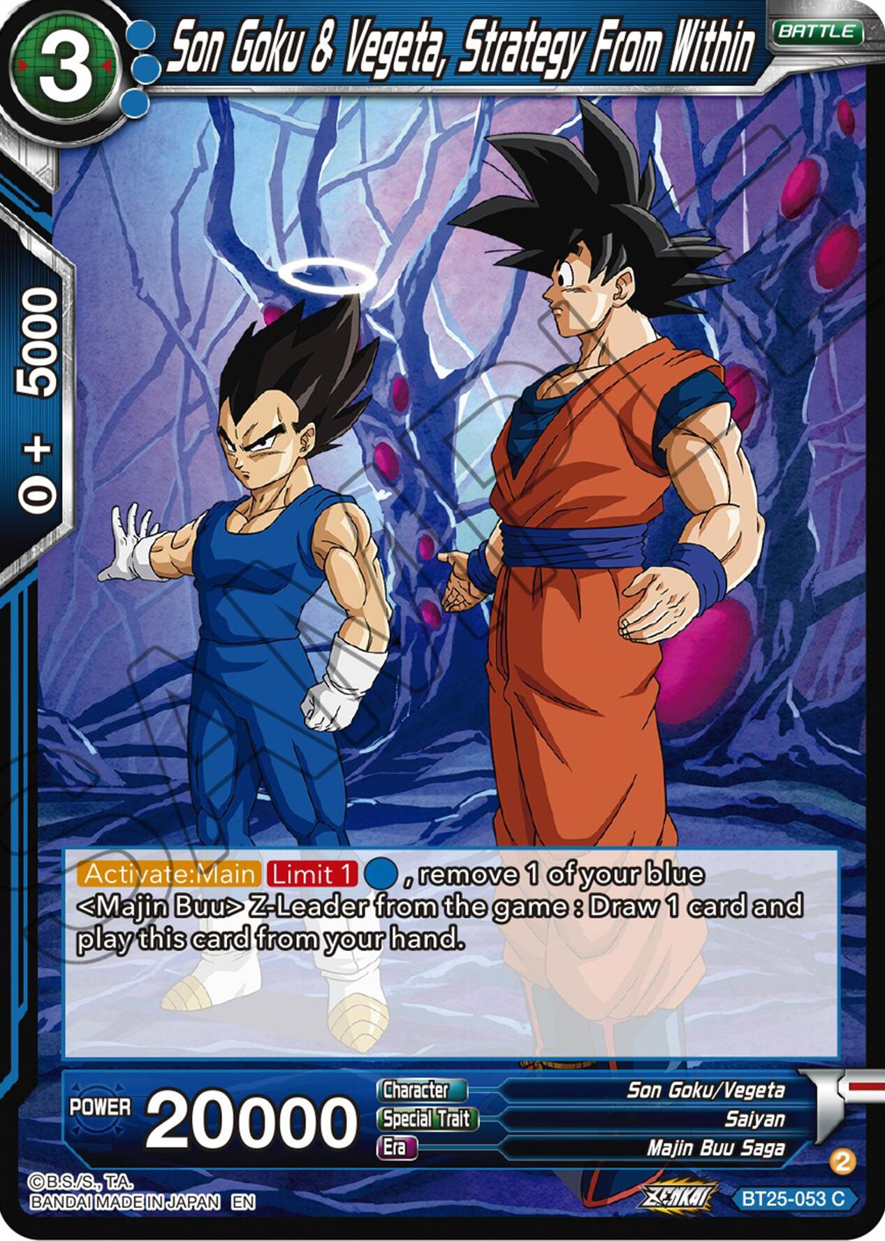 Son Goku & Vegeta, Strategy From Within (BT25-053) [Legend of the Dragon Balls] | Rock City Comics