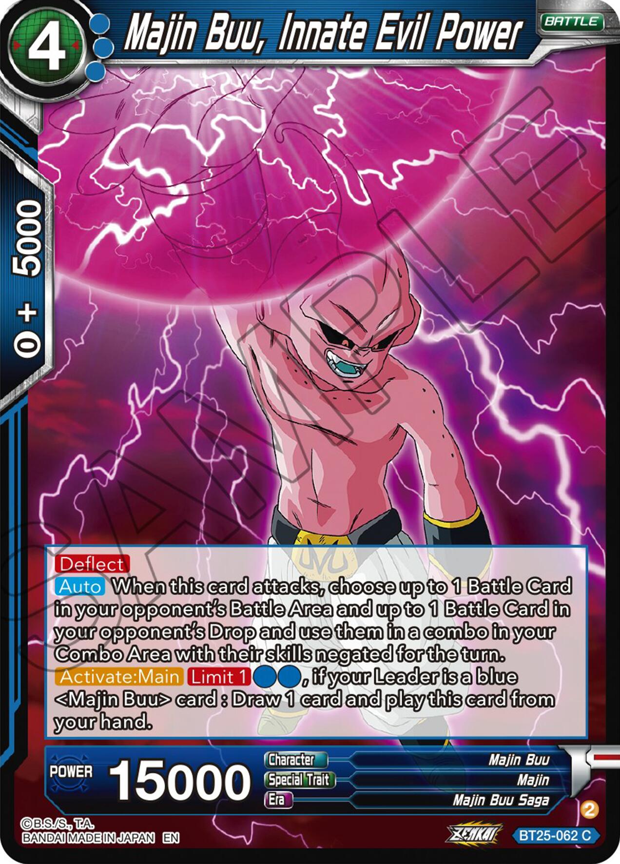 Majin Buu, Innate Evil Power (BT25-062) [Legend of the Dragon Balls] | Rock City Comics
