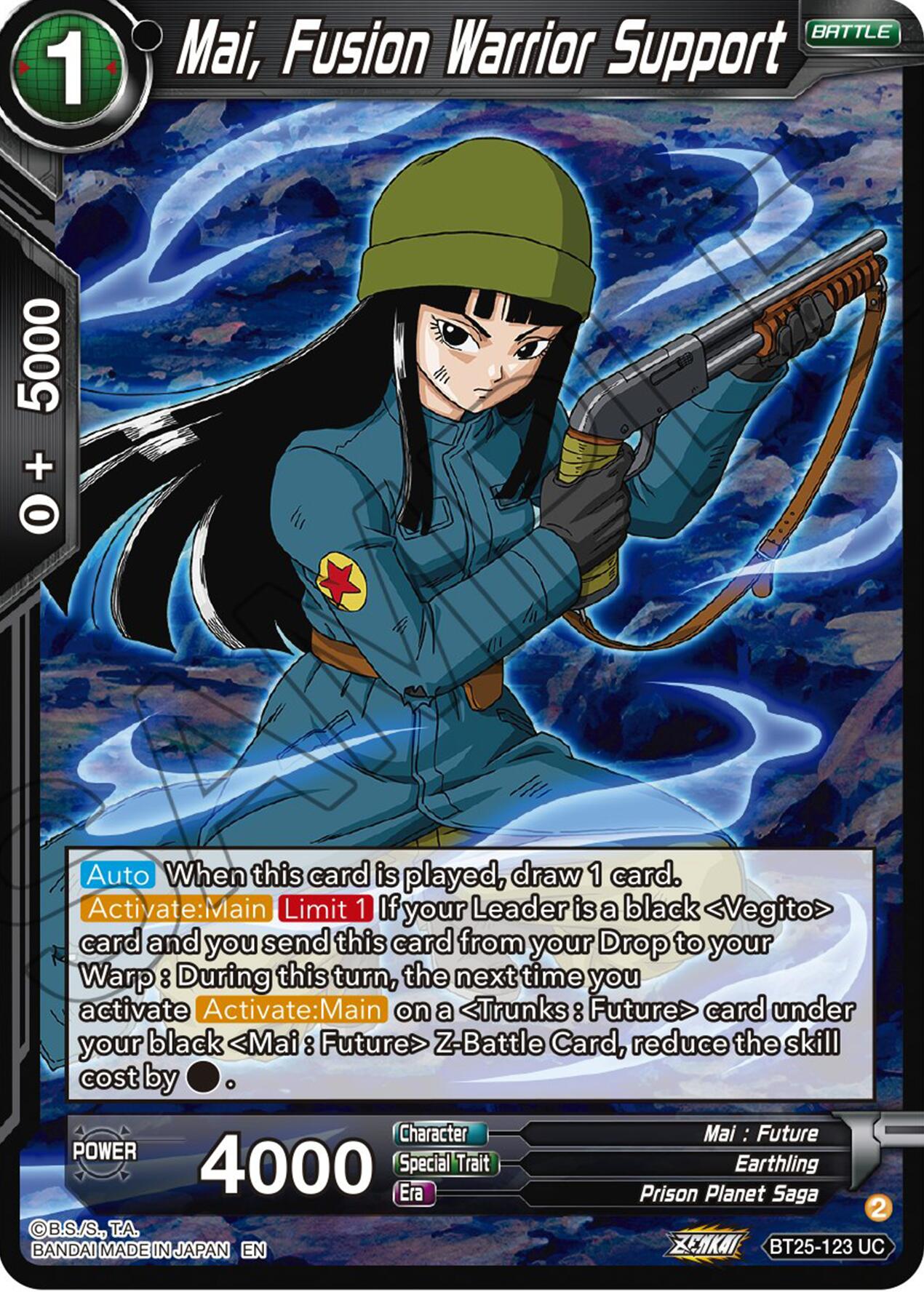 Mai, Fusion Warrior Support (BT25-123) [Legend of the Dragon Balls] | Rock City Comics