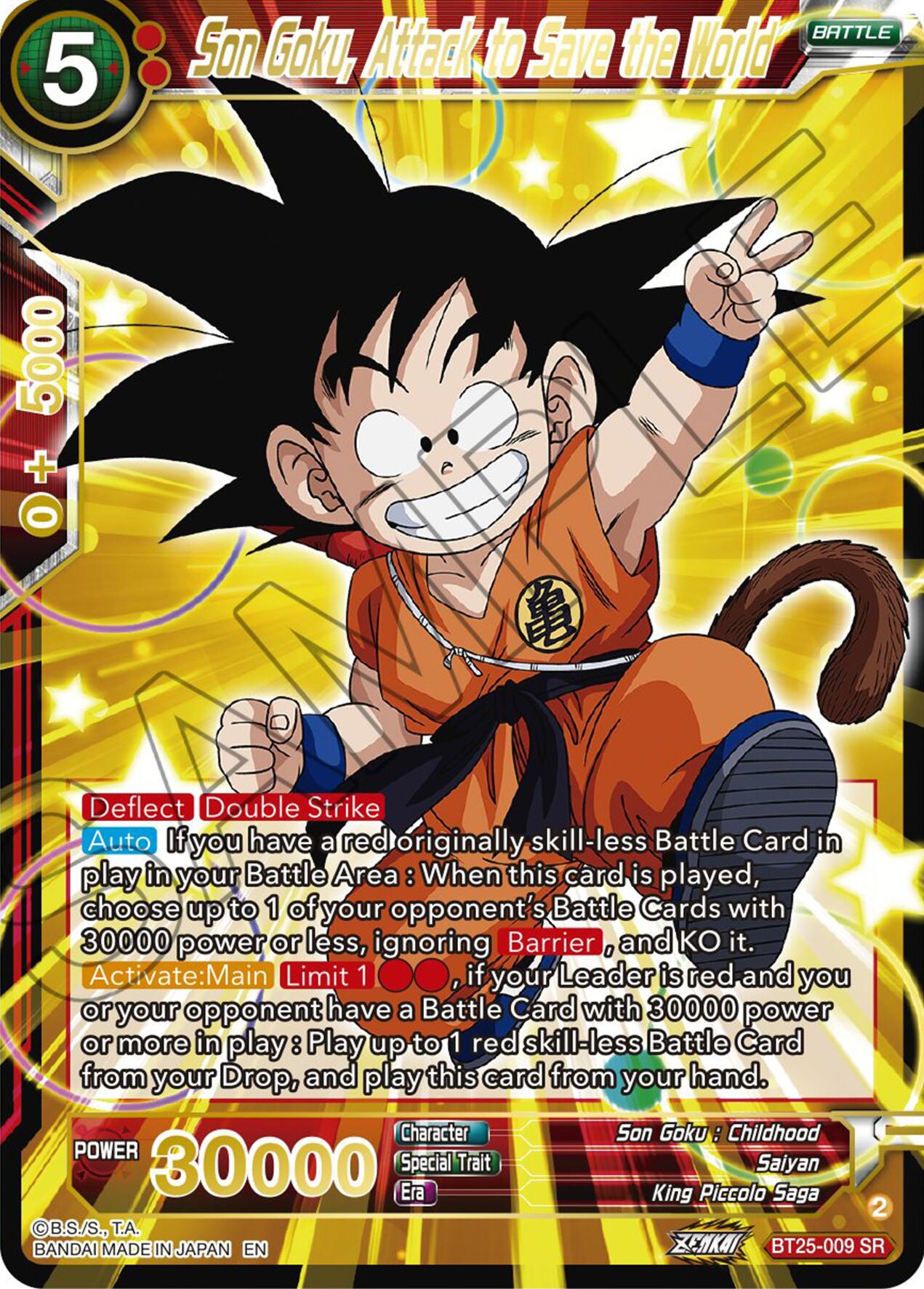 Son Goku, Attack to Save the World (BT25-009) [Legend of the Dragon Balls] | Rock City Comics