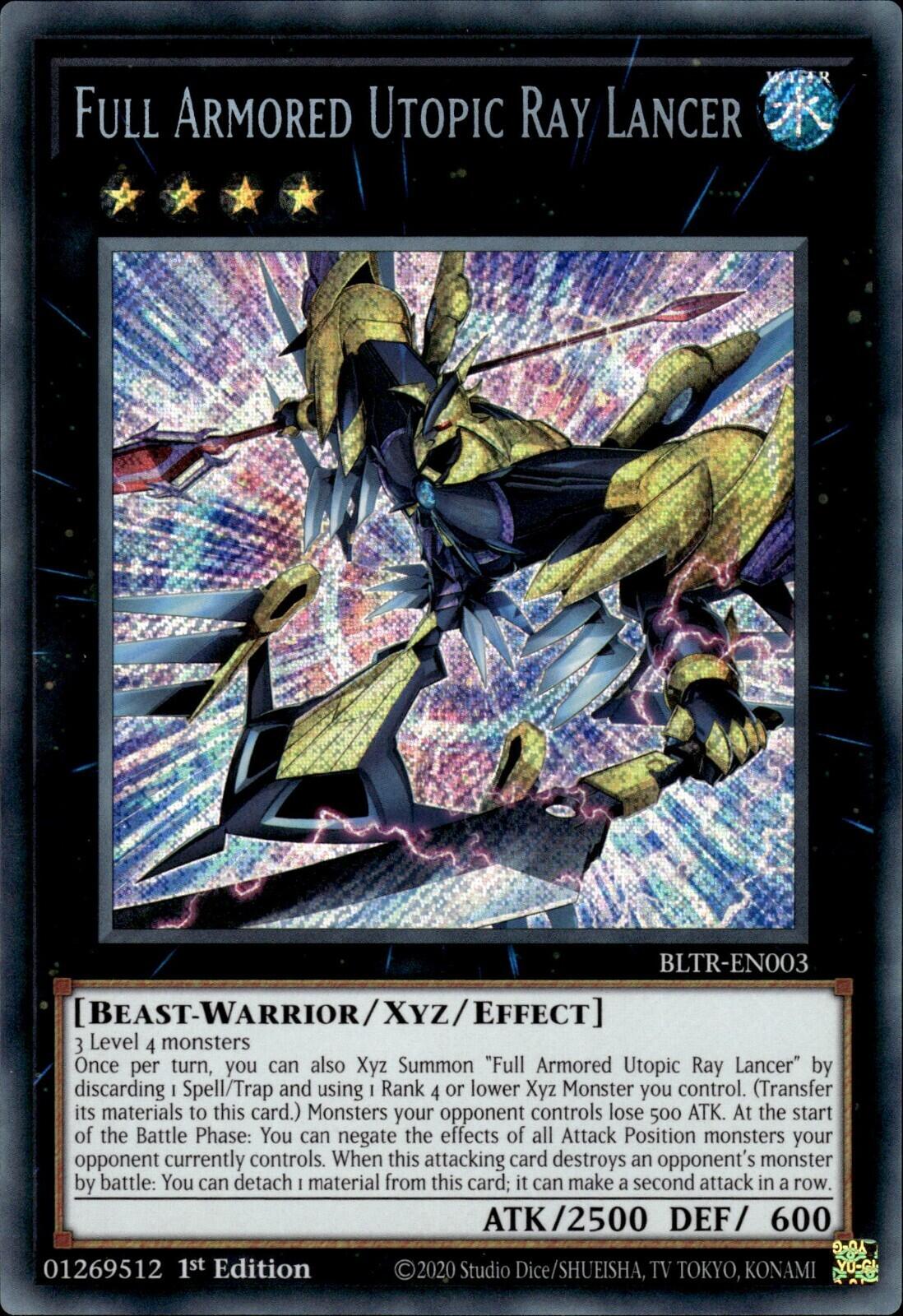 Full Armored Utopic Ray Lancer [BLTR-EN003] Secret Rare | Rock City Comics