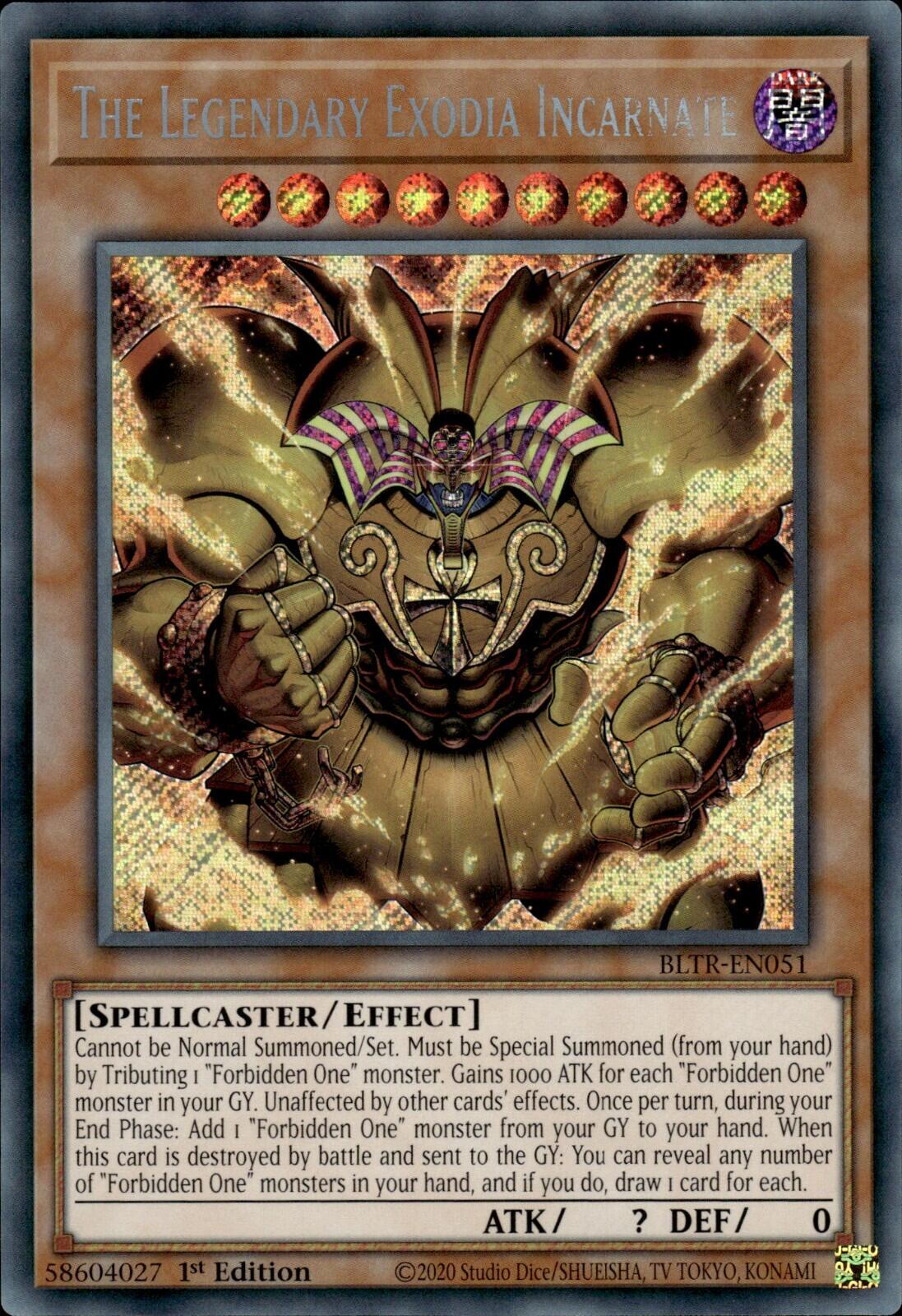 The Legendary Exodia Incarnate [BLTR-EN051] Secret Rare | Rock City Comics