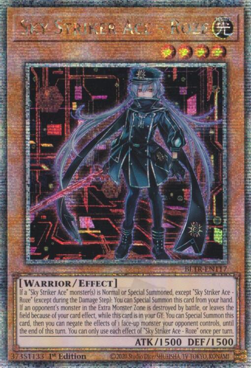 Sky Striker Ace - Roze (Alternate Art) (Quarter Century Secret Rare) [BLTR-EN117] Quarter Century Secret Rare | Rock City Comics