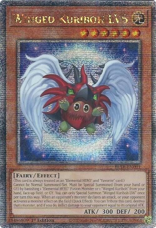 Winged Kuriboh LV6 (Quarter Century Secret Rare) [BLTR-EN001] Quarter Century Secret Rare | Rock City Comics