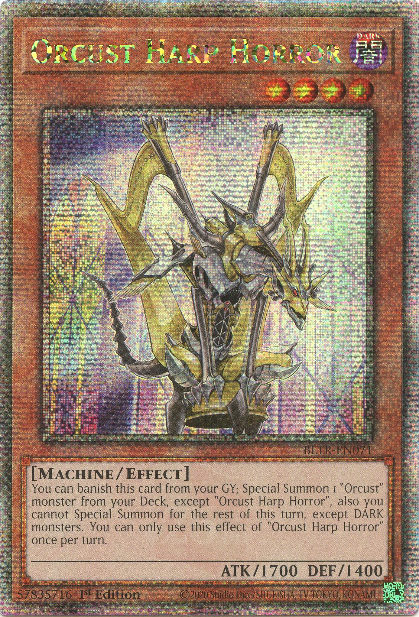 Orcust Harp Horror (Quarter Century Secret Rare) [BLTR-EN071] Quarter Century Secret Rare | Rock City Comics