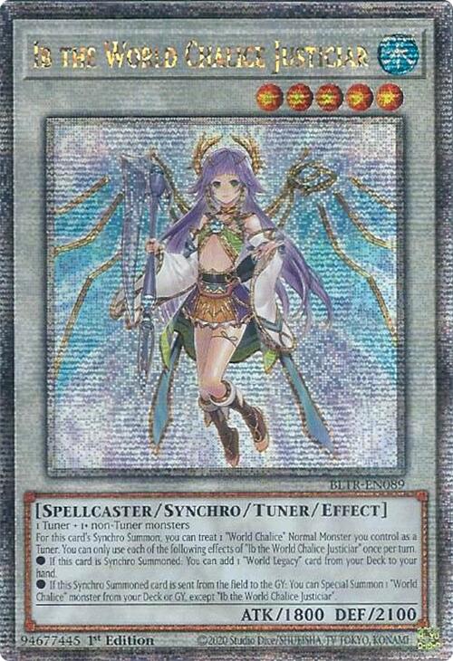 Ib the World Chalice Justiciar (Quarter Century Secret Rare) [BLTR-EN089] Quarter Century Secret Rare | Rock City Comics