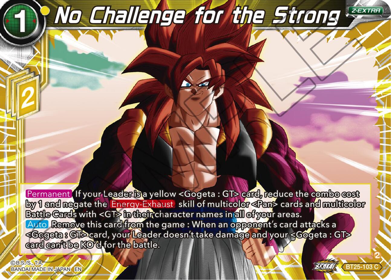 No Challenge for the Strong (BT25-103 C) [Legend of the Dragon Balls] | Rock City Comics