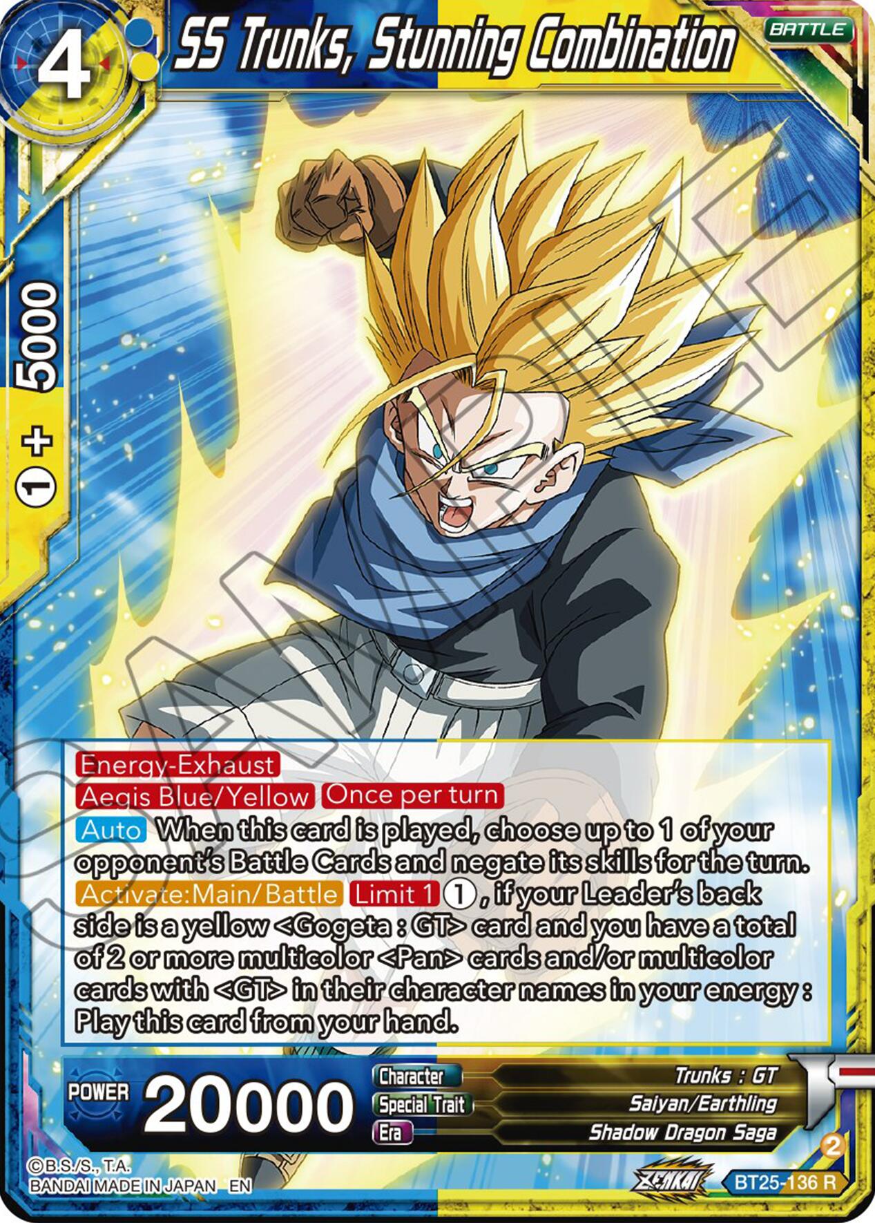 SS Trunks, Stunning Combination (BT25-136) [Legend of the Dragon Balls] | Rock City Comics