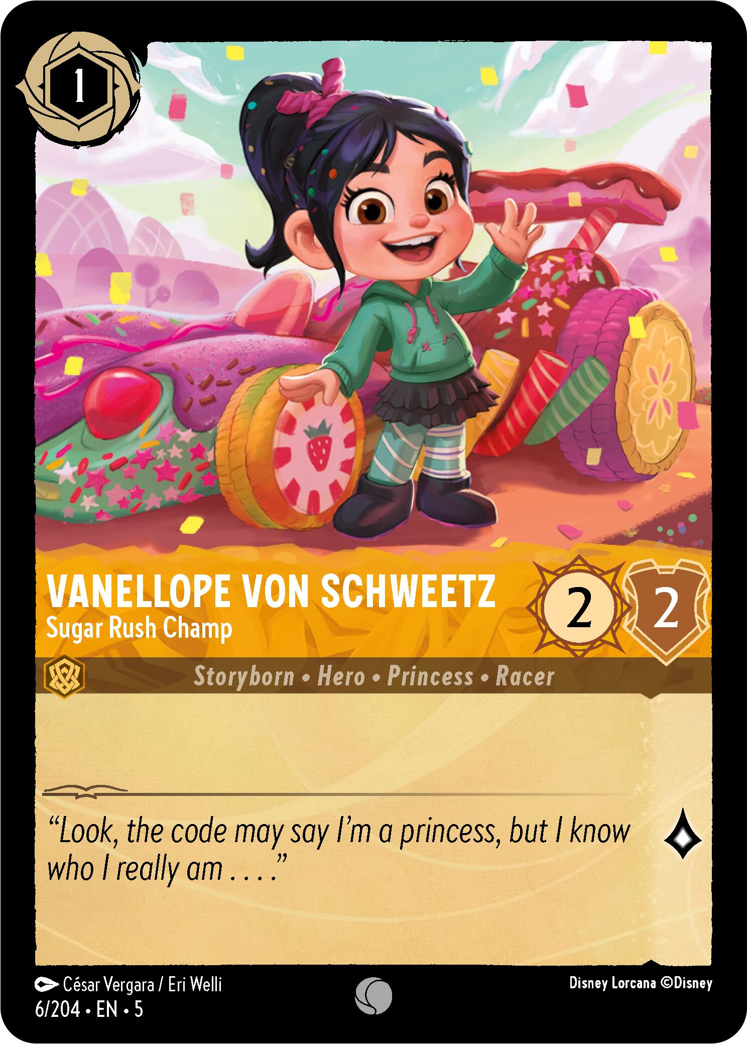 Vanellope von Schweetz - Sugar Rush Champ (6/204) [Shimmering Skies] | Rock City Comics