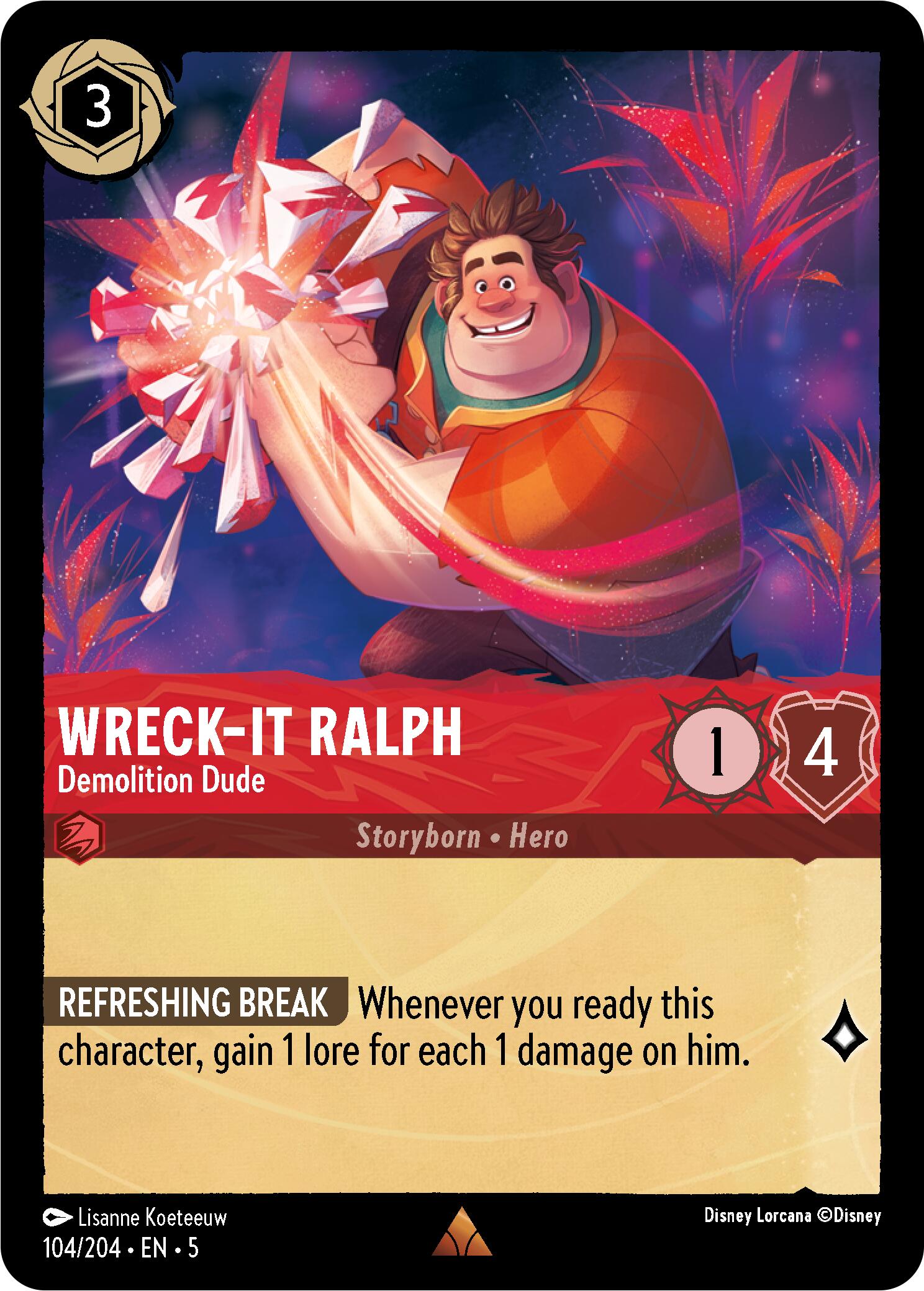 Wreck-It Ralph - Demolition Dude (104/204) [Shimmering Skies] | Rock City Comics