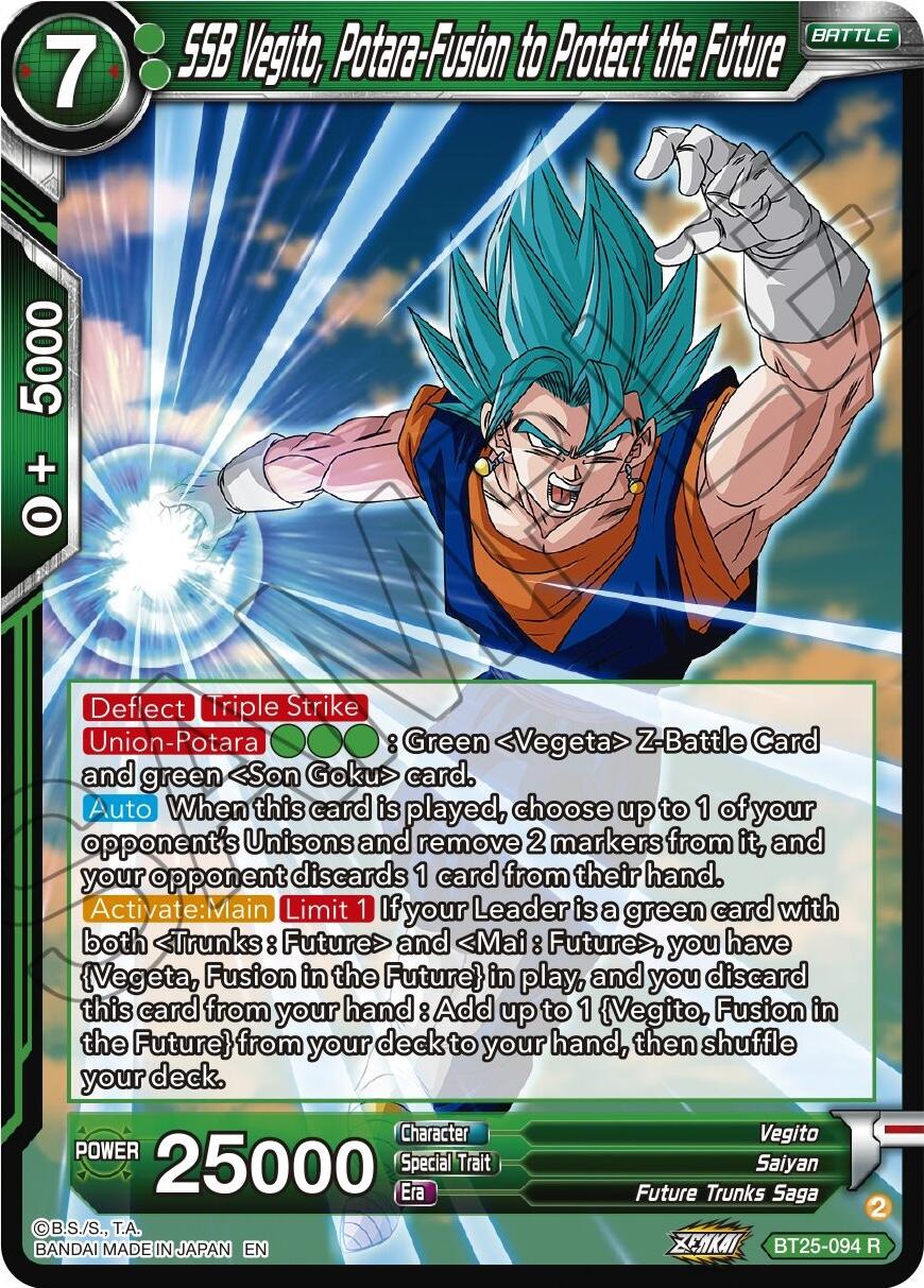 SSB Vegito, Potara-Fusion to Protect the Future (BT25-094) [Legend of the Dragon Balls] | Rock City Comics