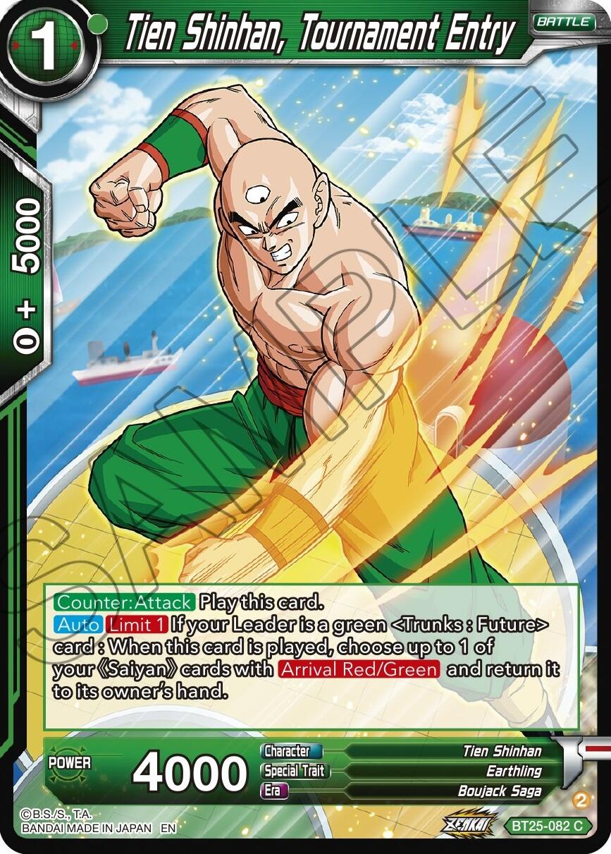 Tien Shinhan, Tournament Entry (BT25-082) [Legend of the Dragon Balls] | Rock City Comics