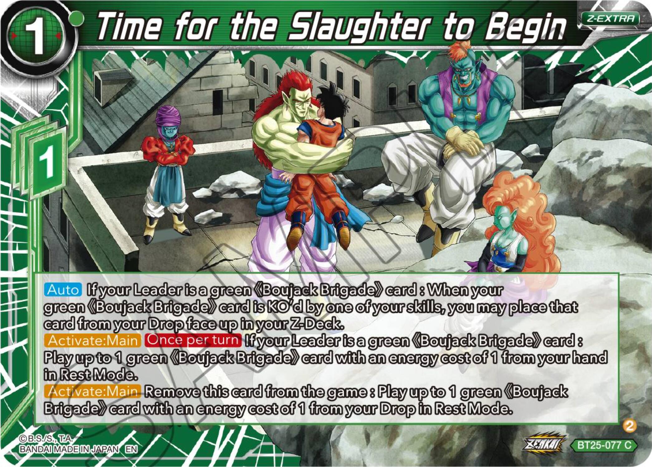 Time for the Slaughter to Begin (BT25-077) [Legend of the Dragon Balls] | Rock City Comics