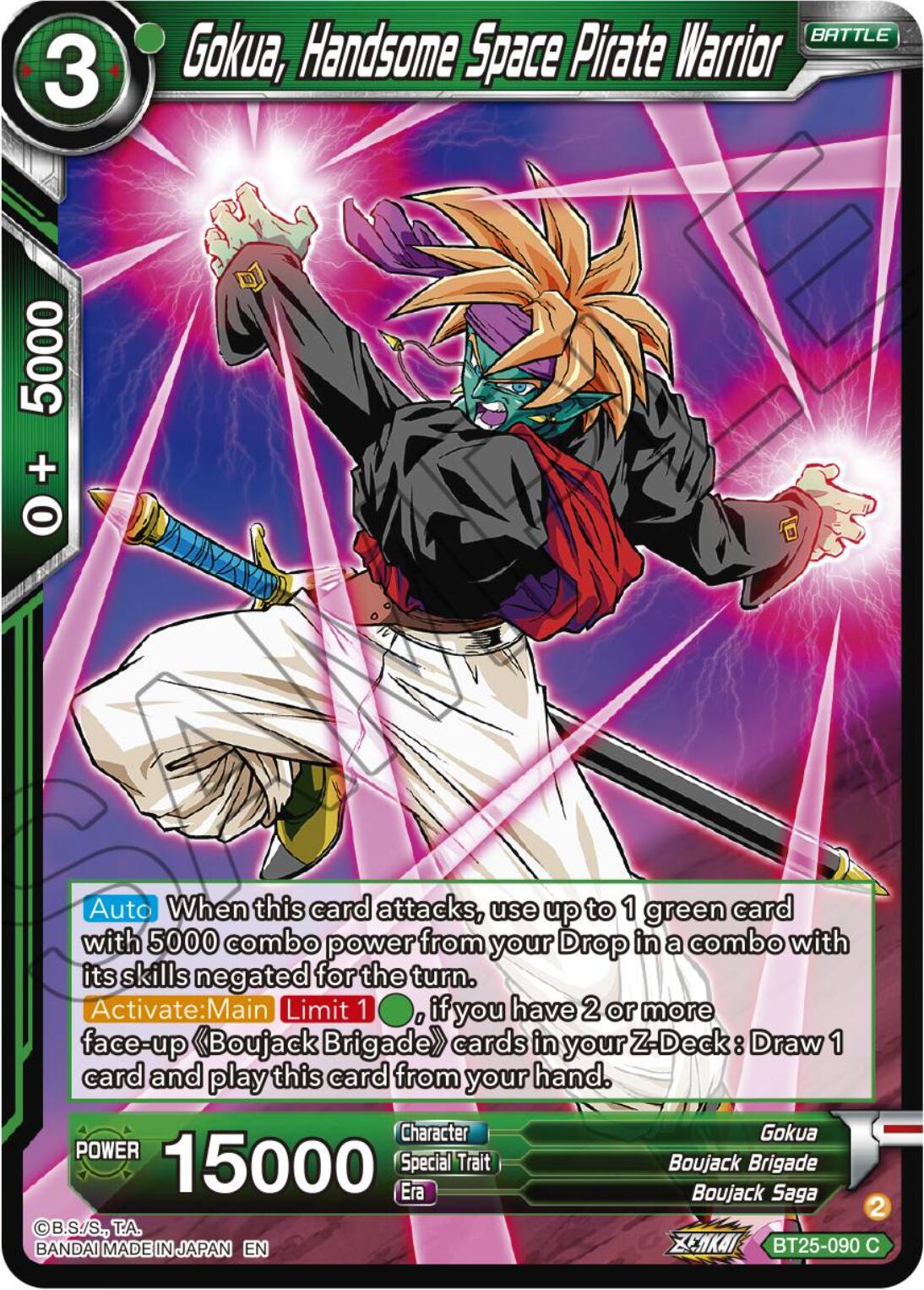 Gokua, Handsome Space Pirate Warrior (BT25-090) [Legend of the Dragon Balls] | Rock City Comics