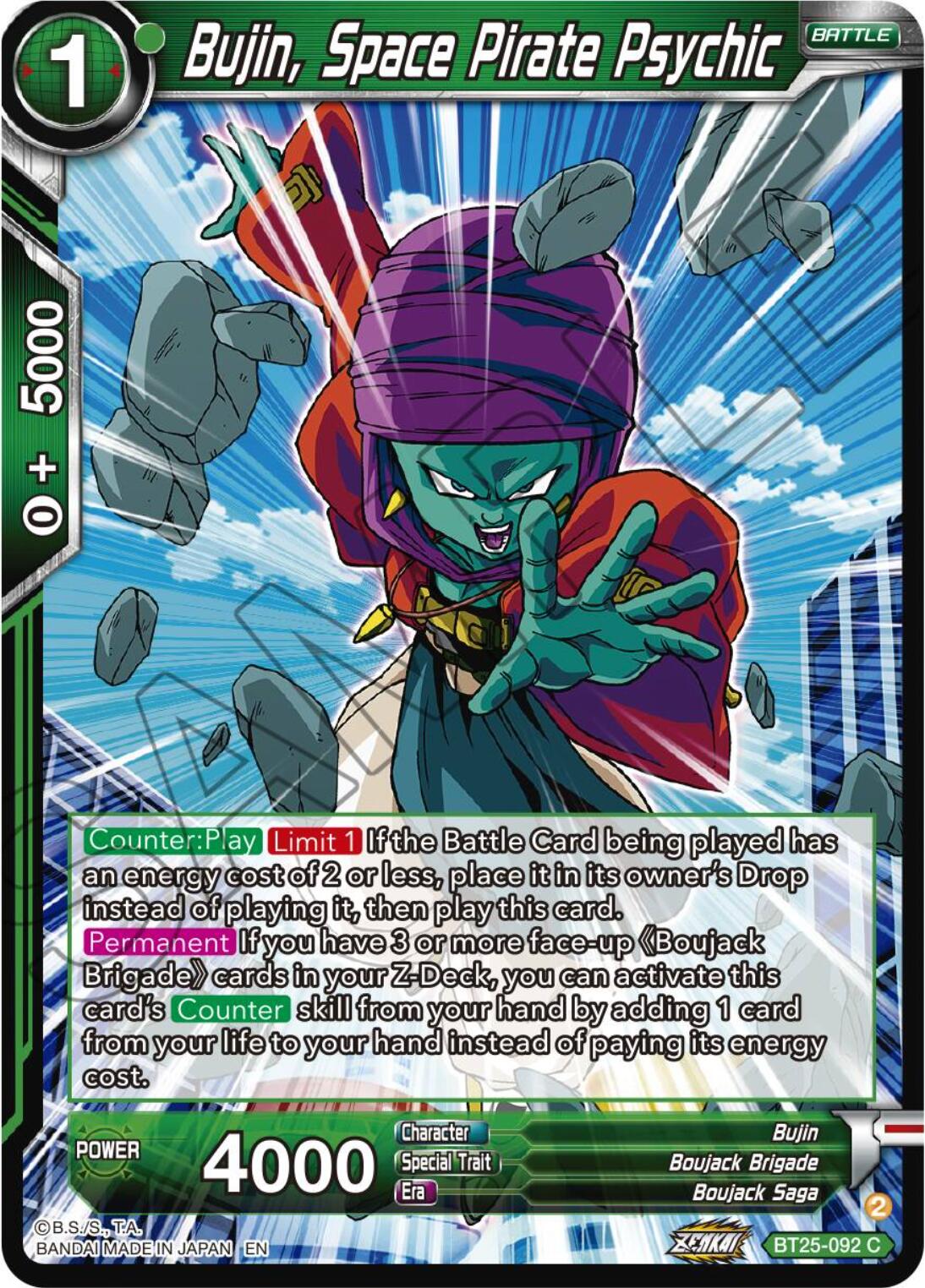 Bujin, Space Pirate Psychic (BT25-092) [Legend of the Dragon Balls] | Rock City Comics