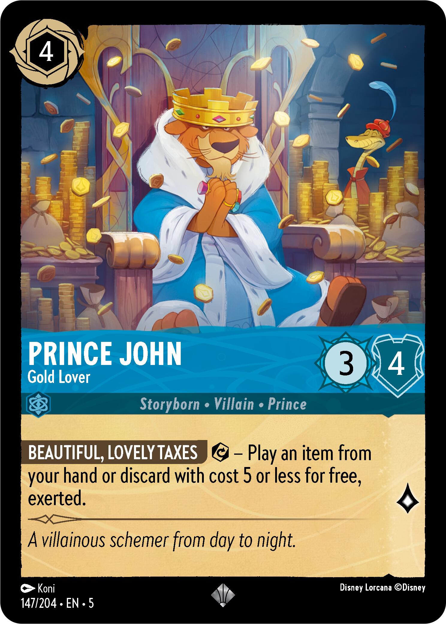 Prince John - Gold Lover (147/204) [Shimmering Skies] | Rock City Comics