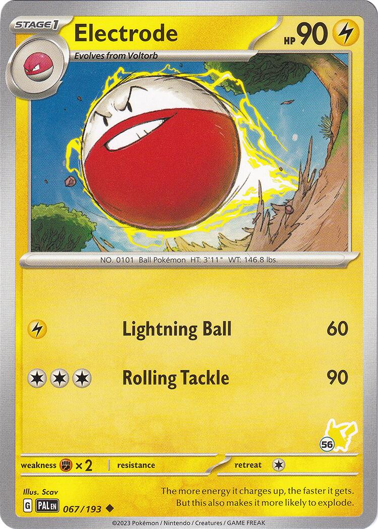 Electrode (067/193) (Pikachu Stamp #56) [Battle Academy 2024] | Rock City Comics