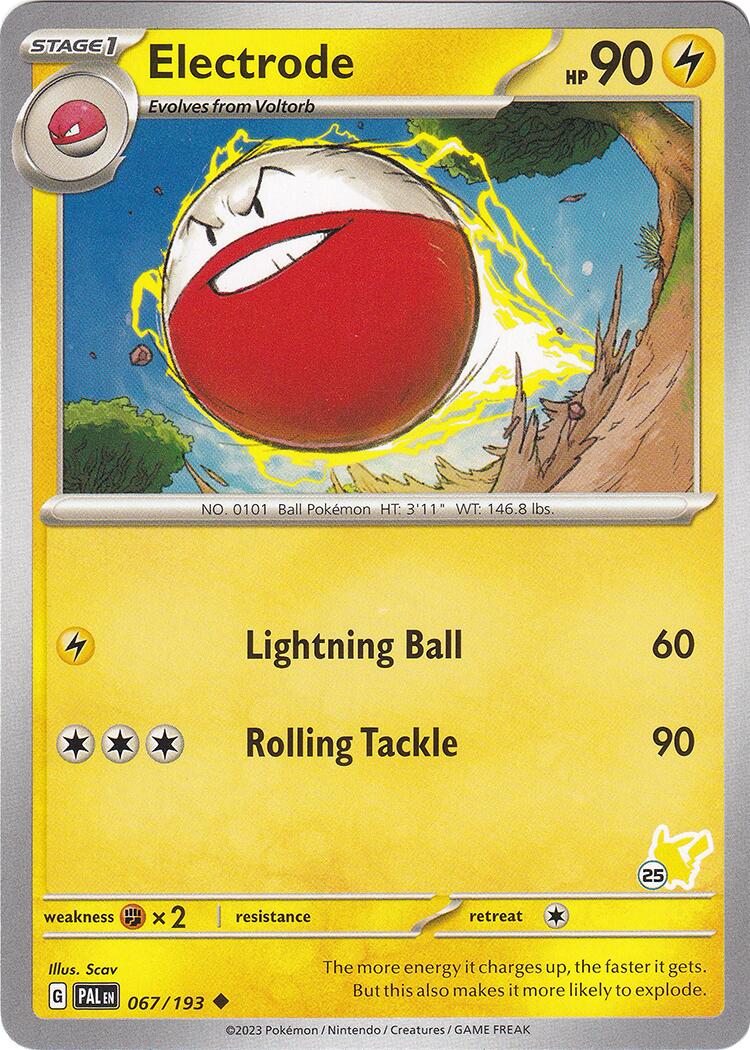 Electrode (067/193) (Pikachu Stamp #25) [Battle Academy 2024] | Rock City Comics