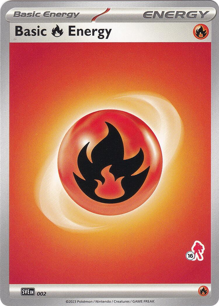 Basic Fire Energy (002) (Armarouge Stamp #16) [Battle Academy 2024] | Rock City Comics