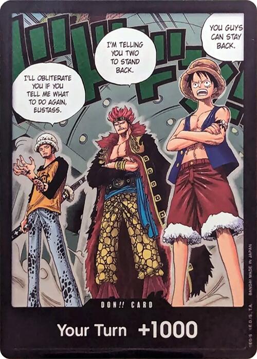 DON!! Card (Trafalgar Law, Eustass Kid and Monkey.D.Luffy) (Double Pack Set Vol. 4) [500 Years in the Future] | Rock City Comics