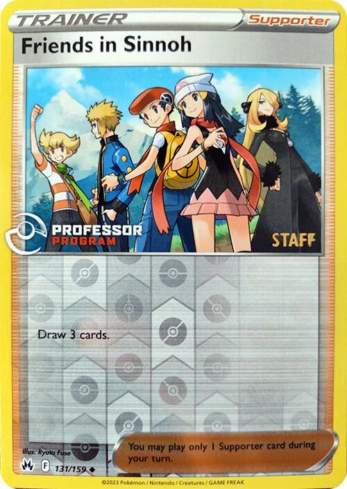 Friends in Sinnoh (131/159) (2023 Staff) [Professor Program Promos] | Rock City Comics