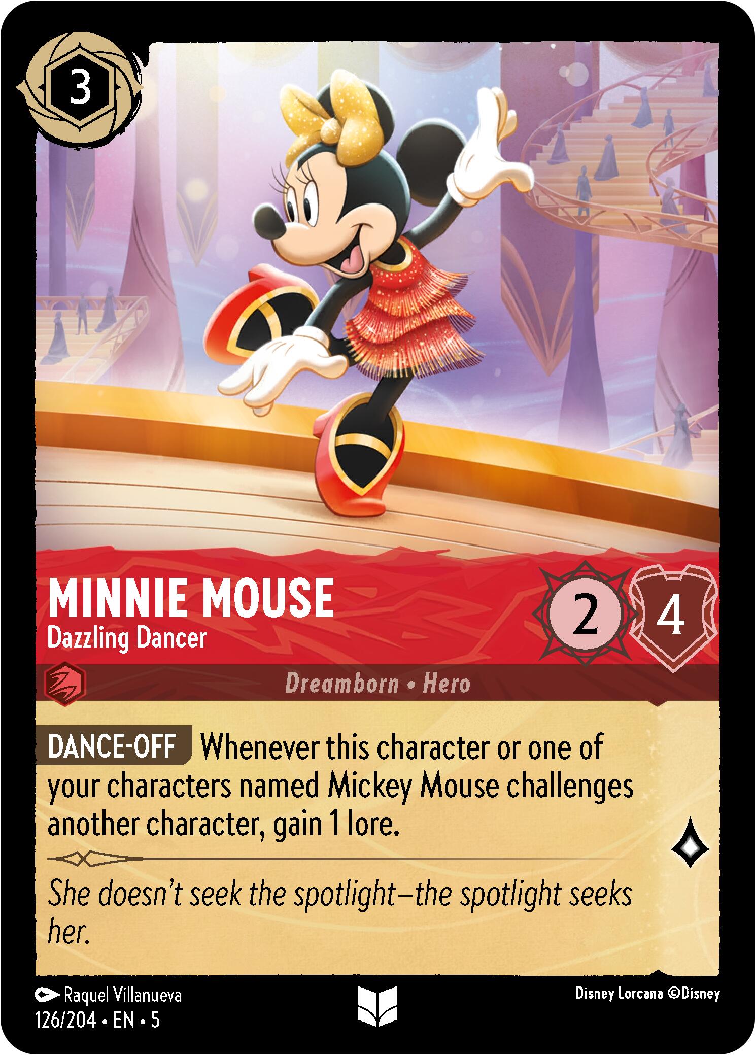 Minnie Mouse - Dazzling Dancer (126/204) [Shimmering Skies] | Rock City Comics