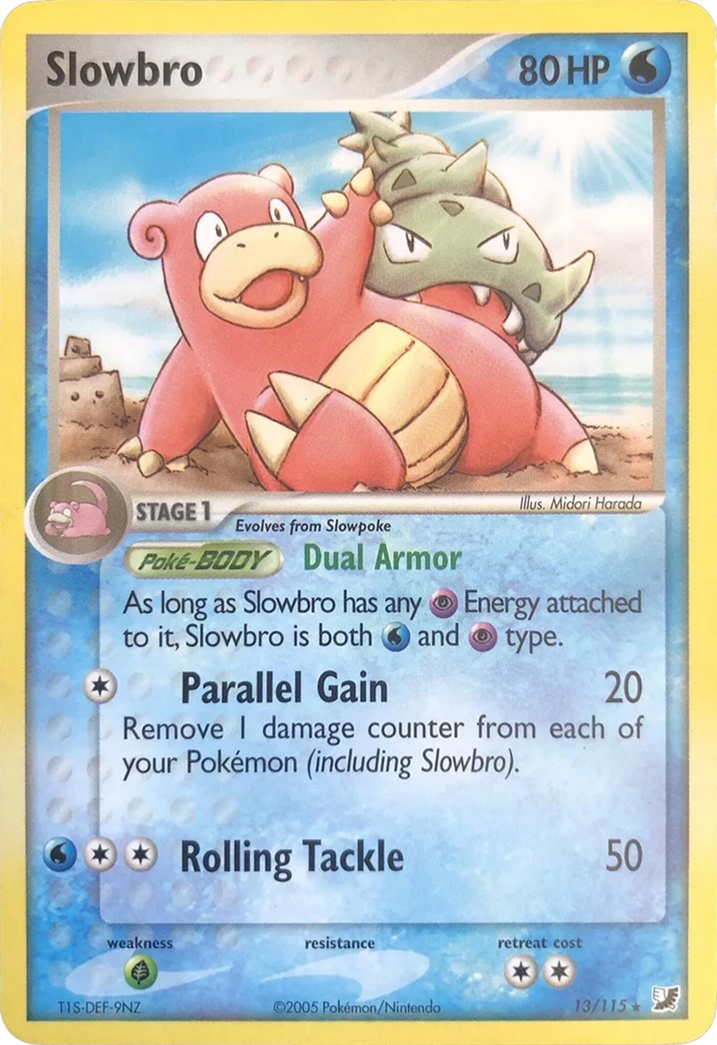 Slowbro (13/115) (Theme Deck Exclusives) [EX: Unseen Forces] | Rock City Comics