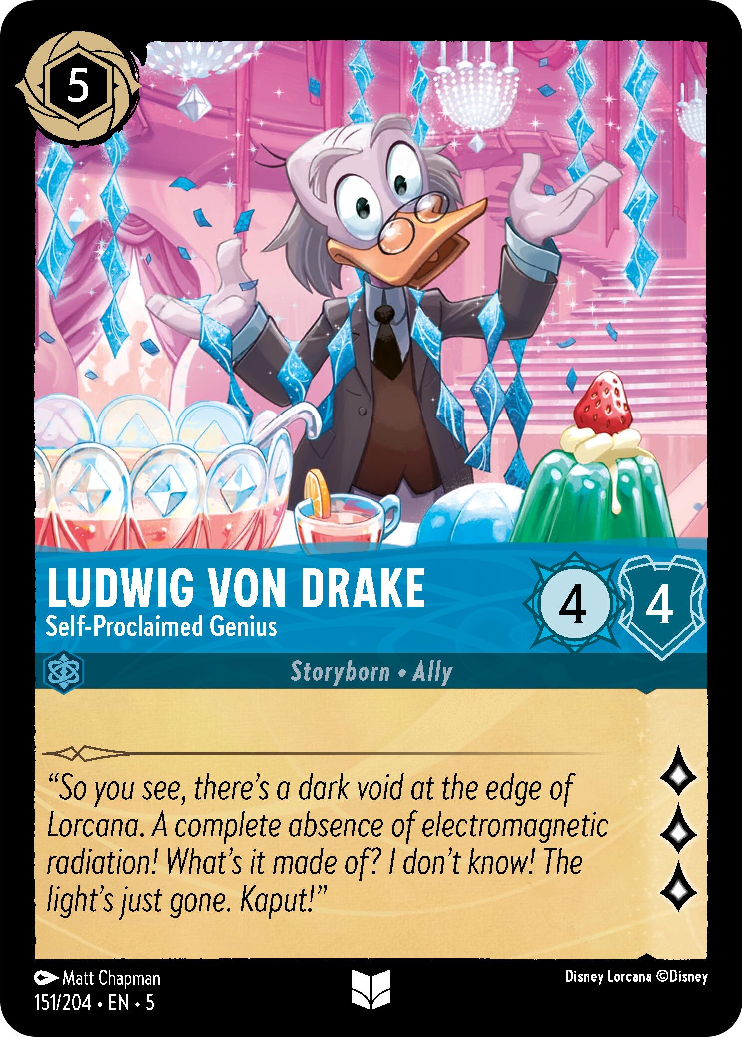 Ludwig Von Drake - Self-Proclaimed Genius (151/204) [Shimmering Skies] | Rock City Comics