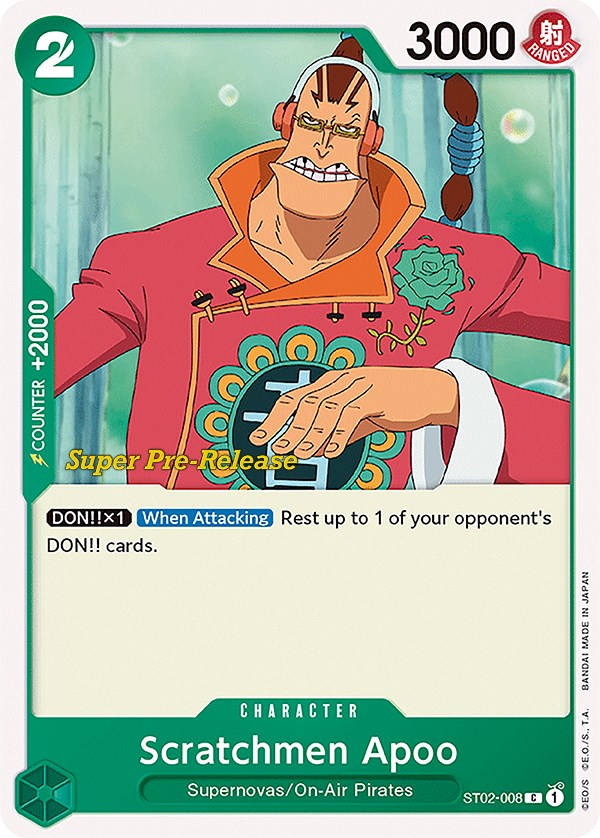 Scratchmen Apoo [Super Pre-Release Starter Deck: Worst Generation] | Rock City Comics