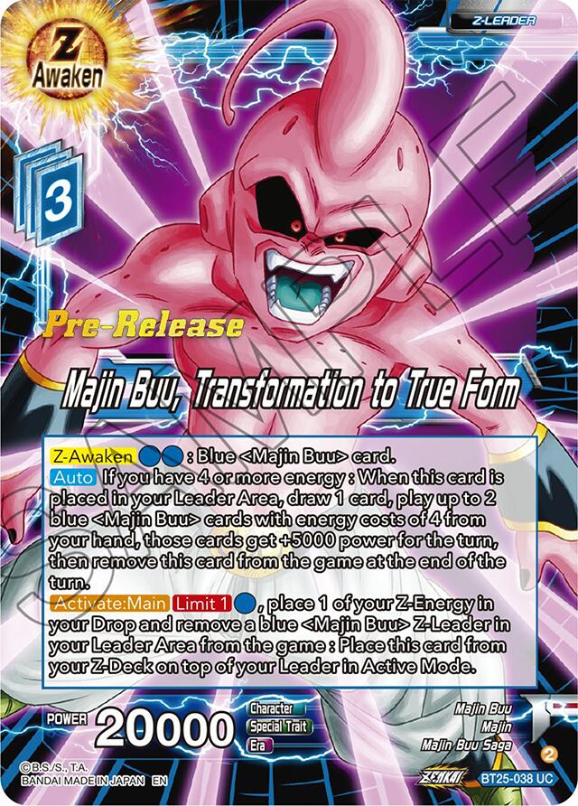 Majin Buu, Transformation to True Form (BT25-038) [Legend of the Dragon Balls Prerelease Promos] | Rock City Comics