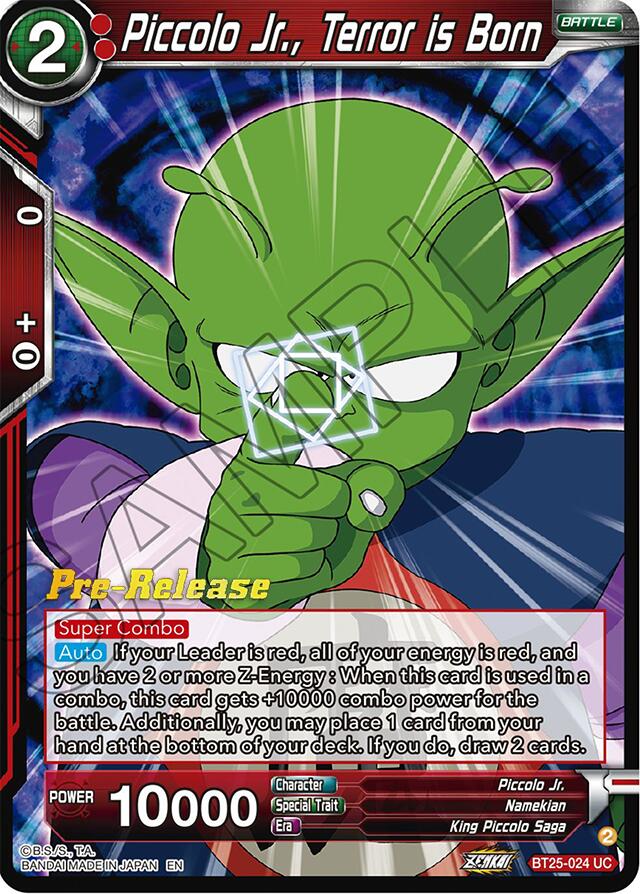 Piccolo Jr., Terror is Born (BT25-024) [Legend of the Dragon Balls Prerelease Promos] | Rock City Comics