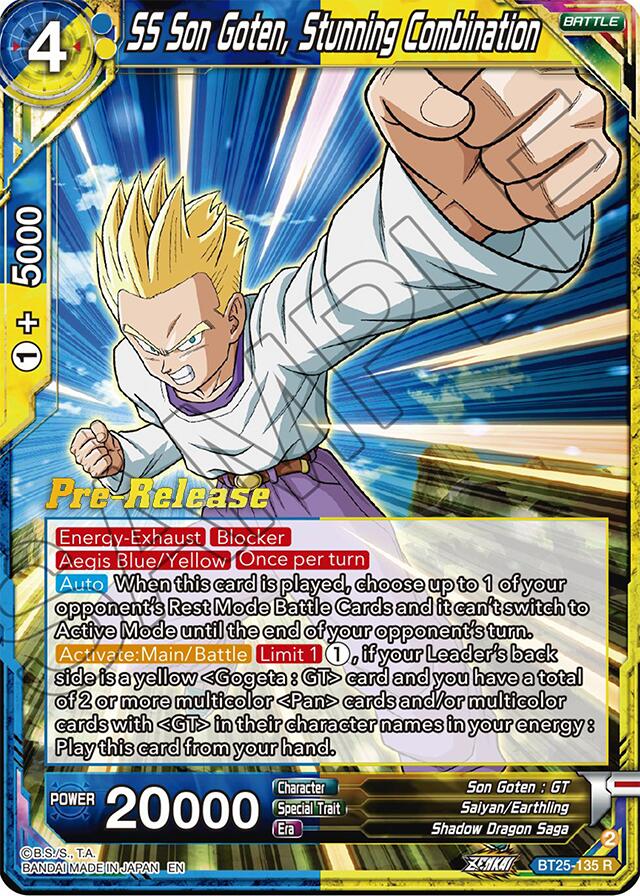 SS Son Goten, Stunning Combination (BT25-135) [Legend of the Dragon Balls Prerelease Promos] | Rock City Comics