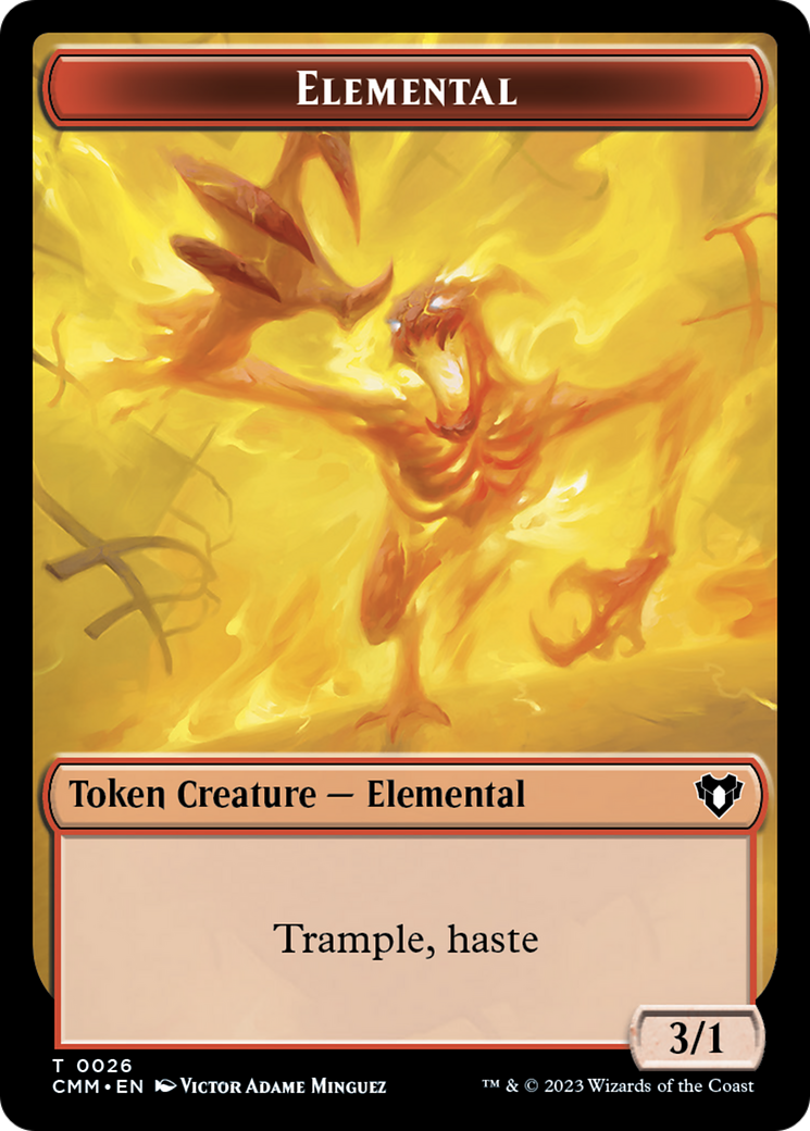 Elemental Token (26) [Commander Masters Tokens] | Rock City Comics