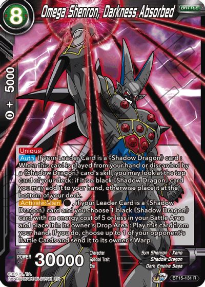 Omega Shenron, Darkness Absorbed (BT15-131) [Saiyan Showdown] | Rock City Comics