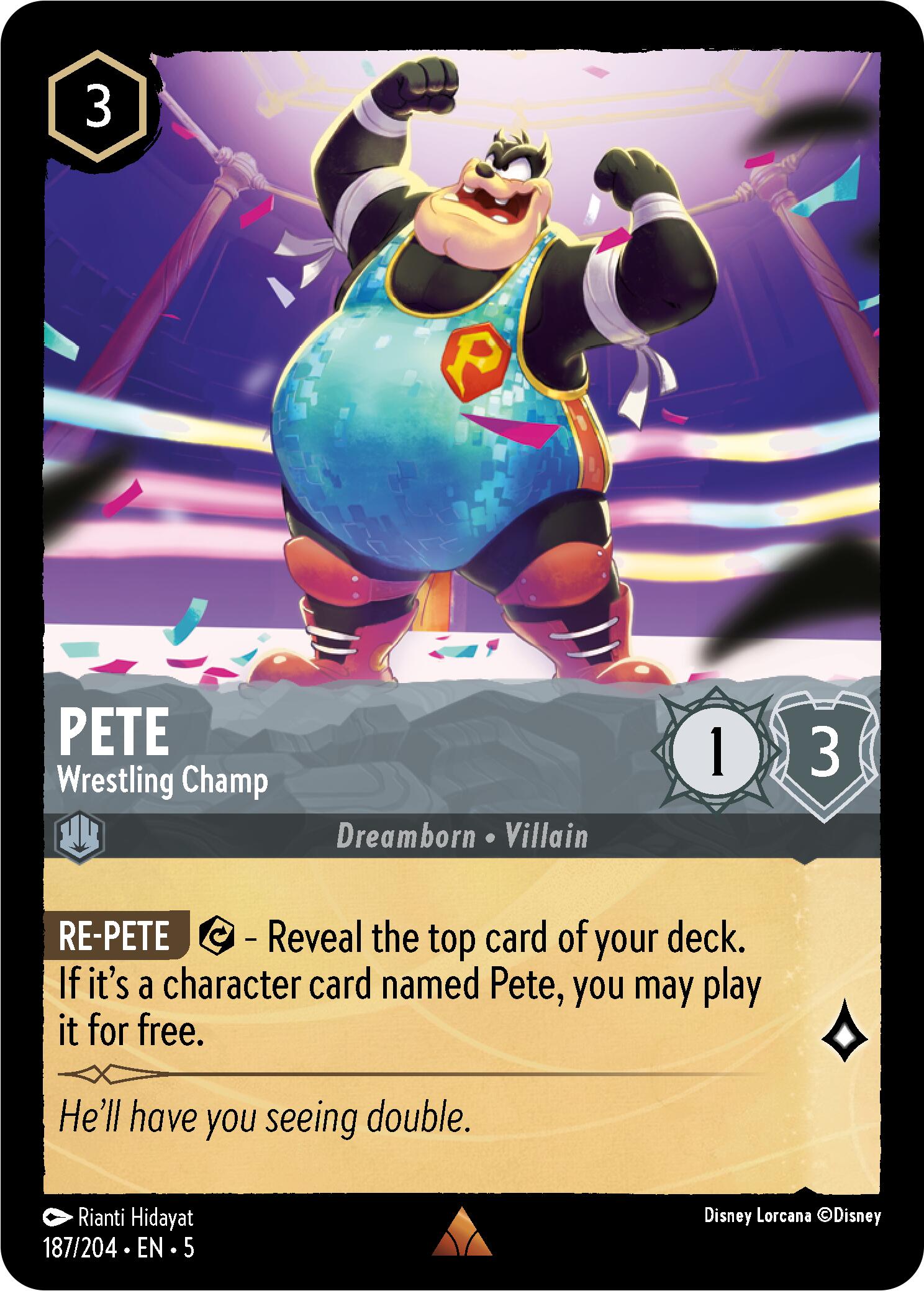 Pete - Wrestling Champ (187/204) [Shimmering Skies] | Rock City Comics