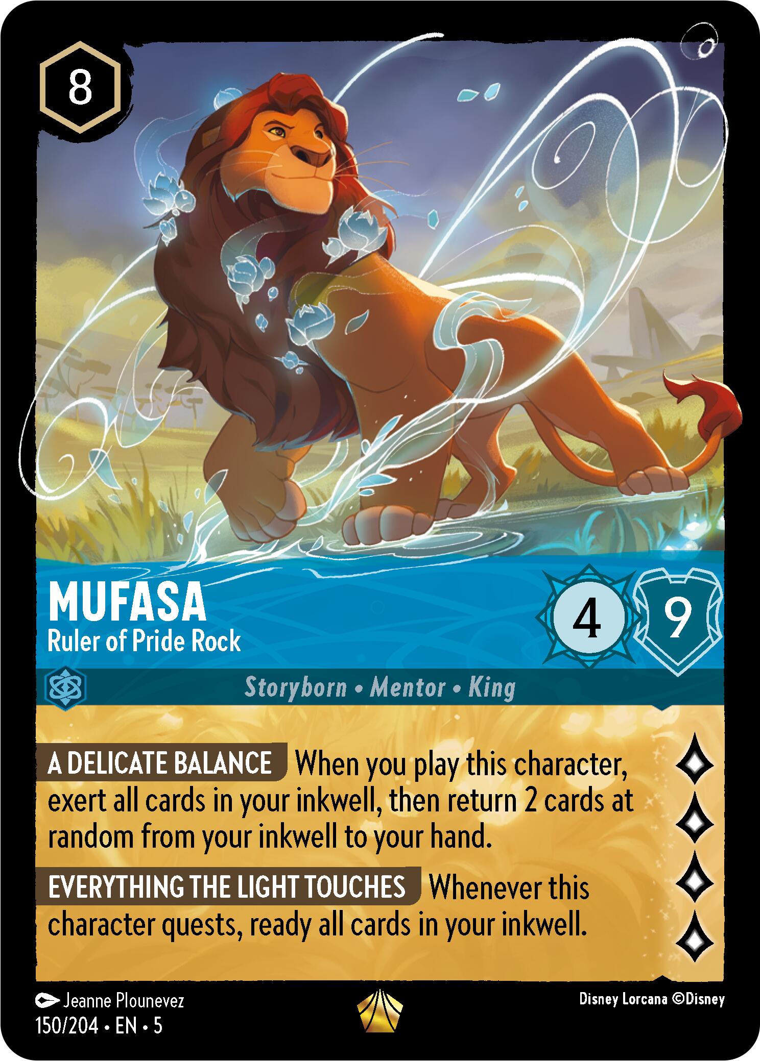 Mufasa - Ruler of Pride Rock (150/204) [Shimmering Skies] | Rock City Comics