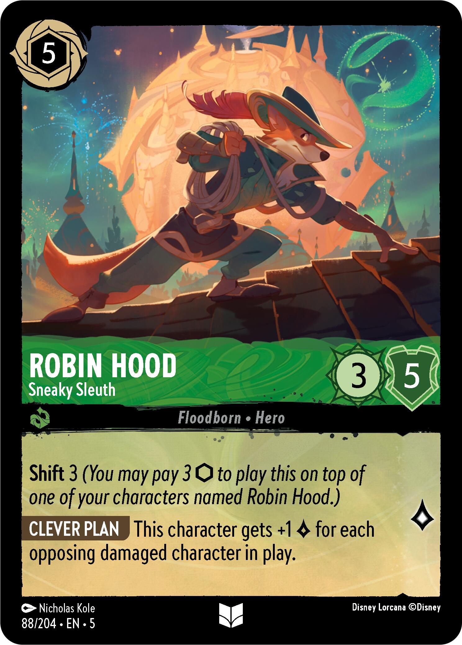 Robin Hood - Sneaky Sleuth (88/204) [Shimmering Skies] | Rock City Comics