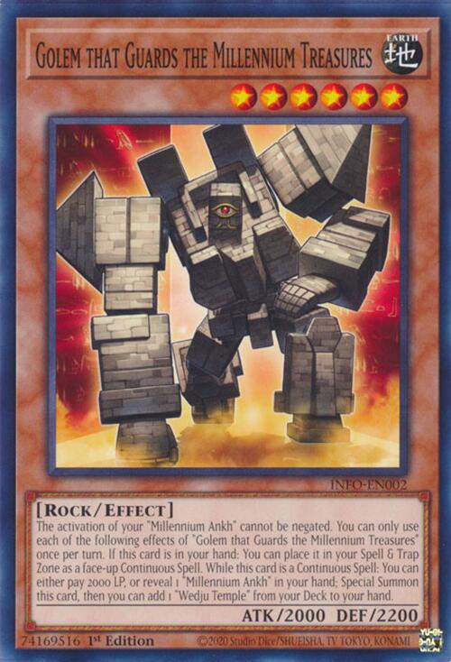 Golem that Guards the Millennium Treasures [INFO-EN002] Common | Rock City Comics