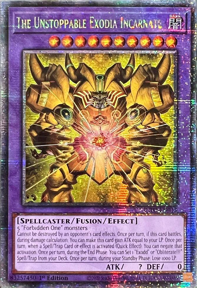 The Unstoppable Exodia Incarnate (Quarter Century Secret Rare) [INFO-EN033] Quarter Century Secret Rare | Rock City Comics