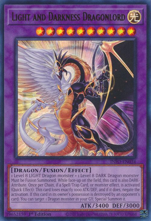 Light and Darkness Dragonlord [INFO-EN034] Ultra Rare | Rock City Comics