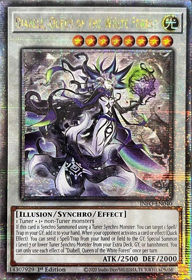 Diabell, Queen of the White Forest (Quarter Century Secret Rare) [INFO-EN040] Quarter Century Secret Rare | Rock City Comics