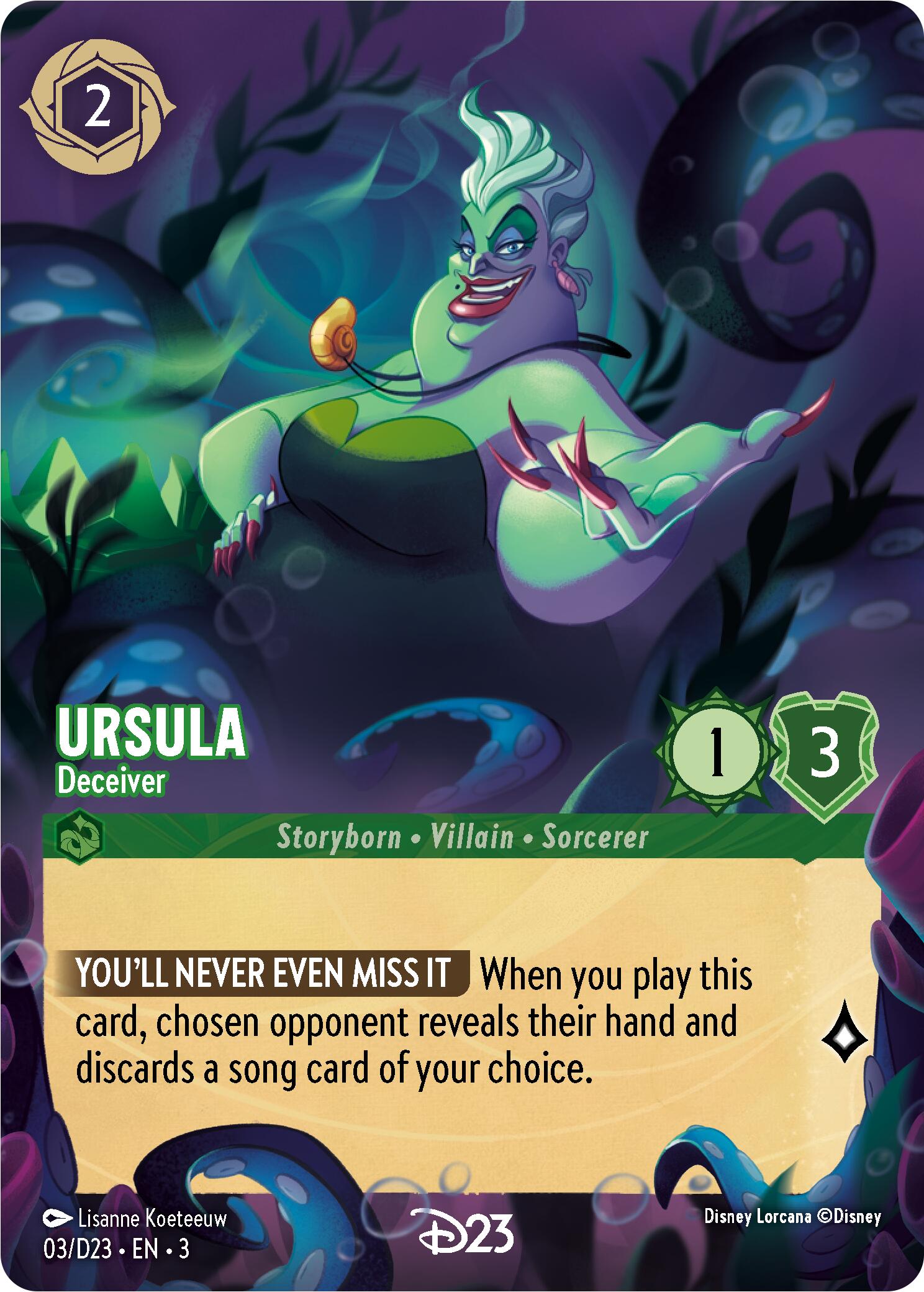 Ursula - Deceiver (3) [D23 Promos] | Rock City Comics