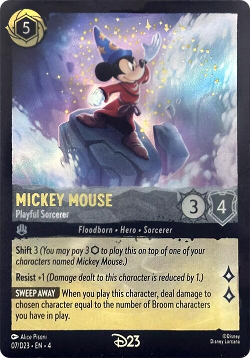 Mickey Mouse - Playful Sorcerer (7) [D23 Promos] | Rock City Comics