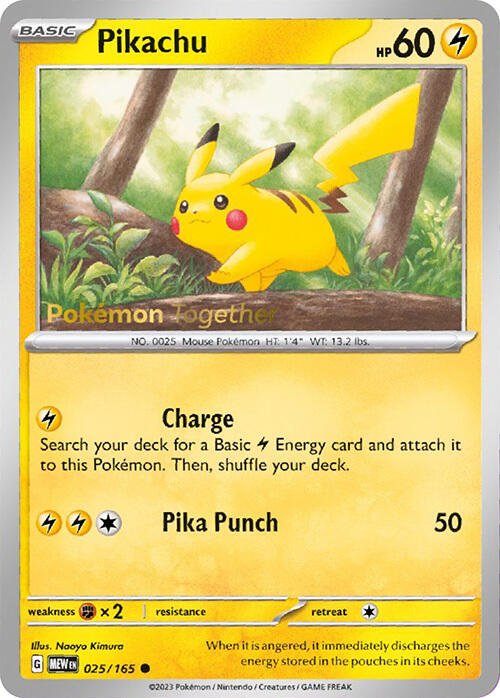 Pikachu (025/165) (PokePost Promo) [Scarlet & Violet 151] | Rock City Comics