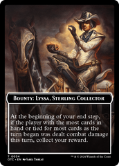 Bounty: Lyssa, Sterling Collector // Bounty Rules Double-Sided Token [Outlaws of Thunder Junction Commander Tokens] | Rock City Comics