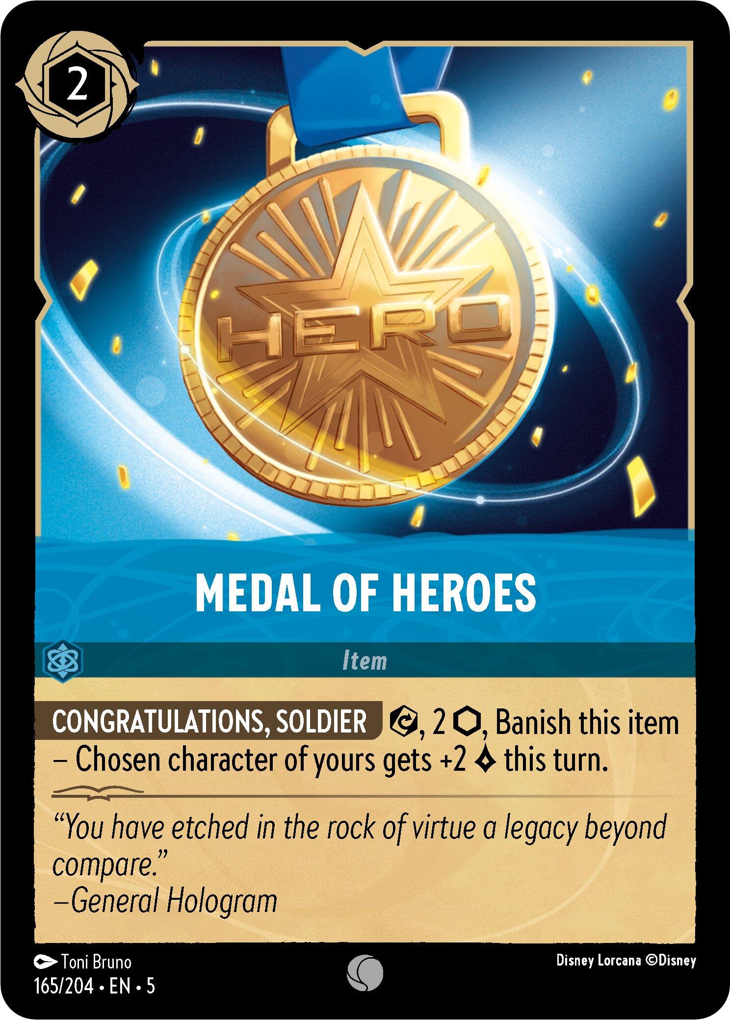 Medal of Heroes (165/204) [Shimmering Skies] | Rock City Comics