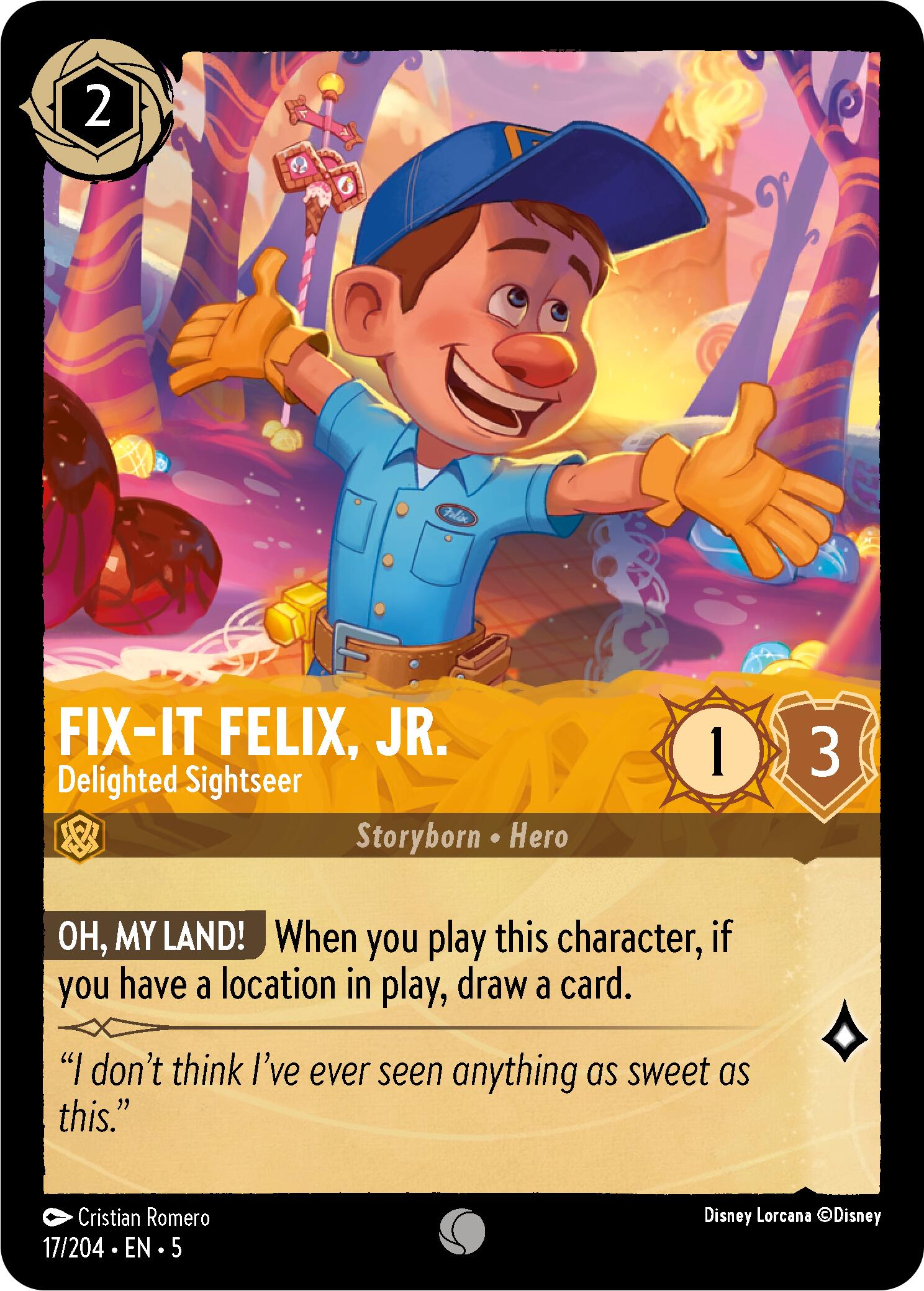 Fix-It Felix, Jr. - Delighted Sightseer (17/204) [Shimmering Skies] | Rock City Comics