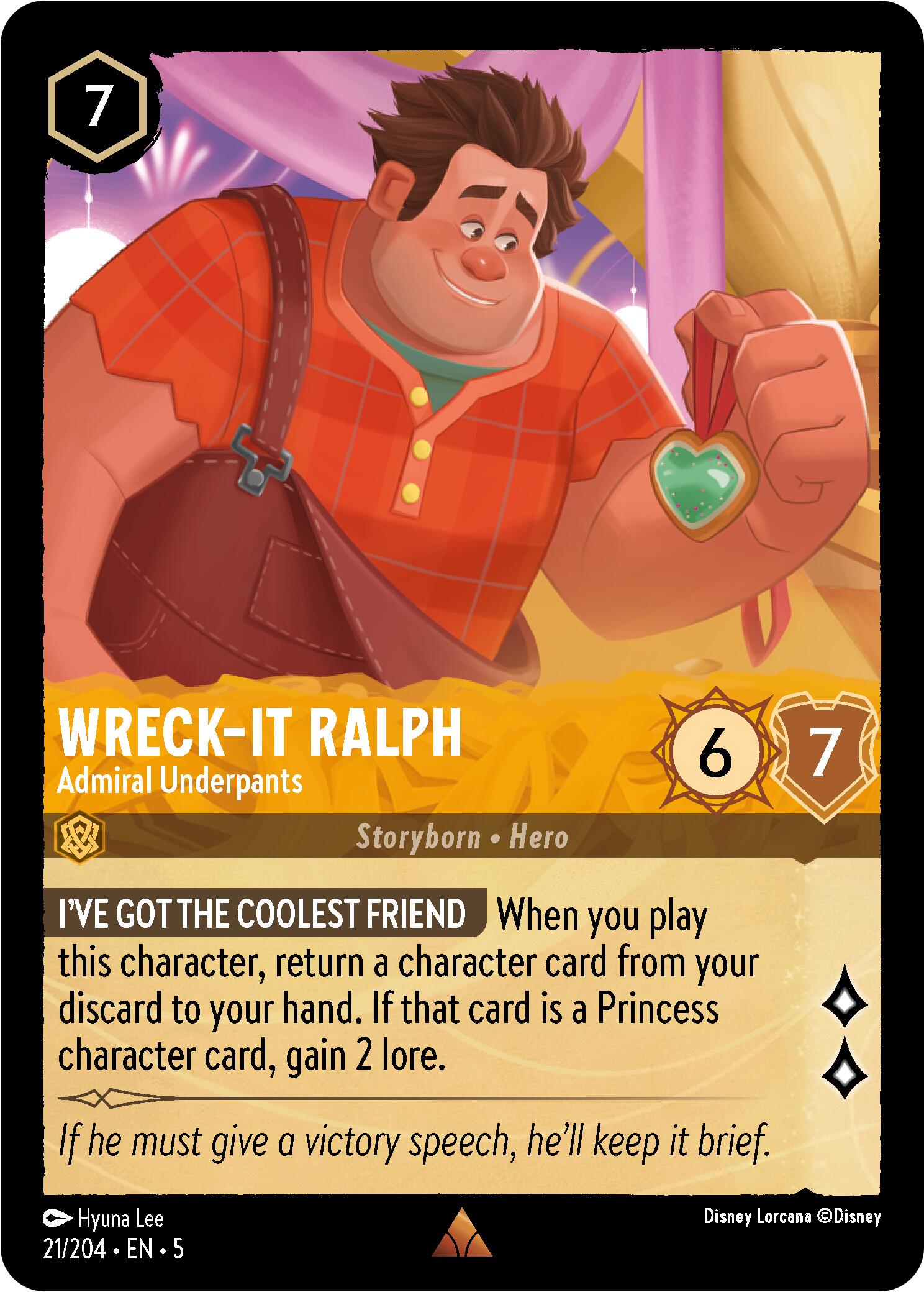 Wreck-It Ralph - Admiral Underpants (21/204) [Shimmering Skies] | Rock City Comics