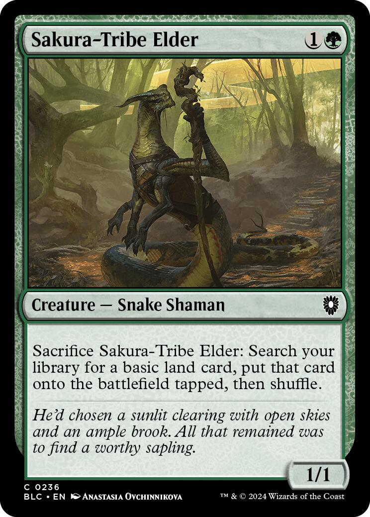 Sakura-Tribe Elder [Bloomburrow Commander] | Rock City Comics