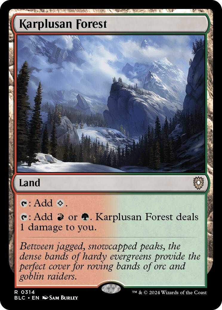 Karplusan Forest [Bloomburrow Commander] | Rock City Comics